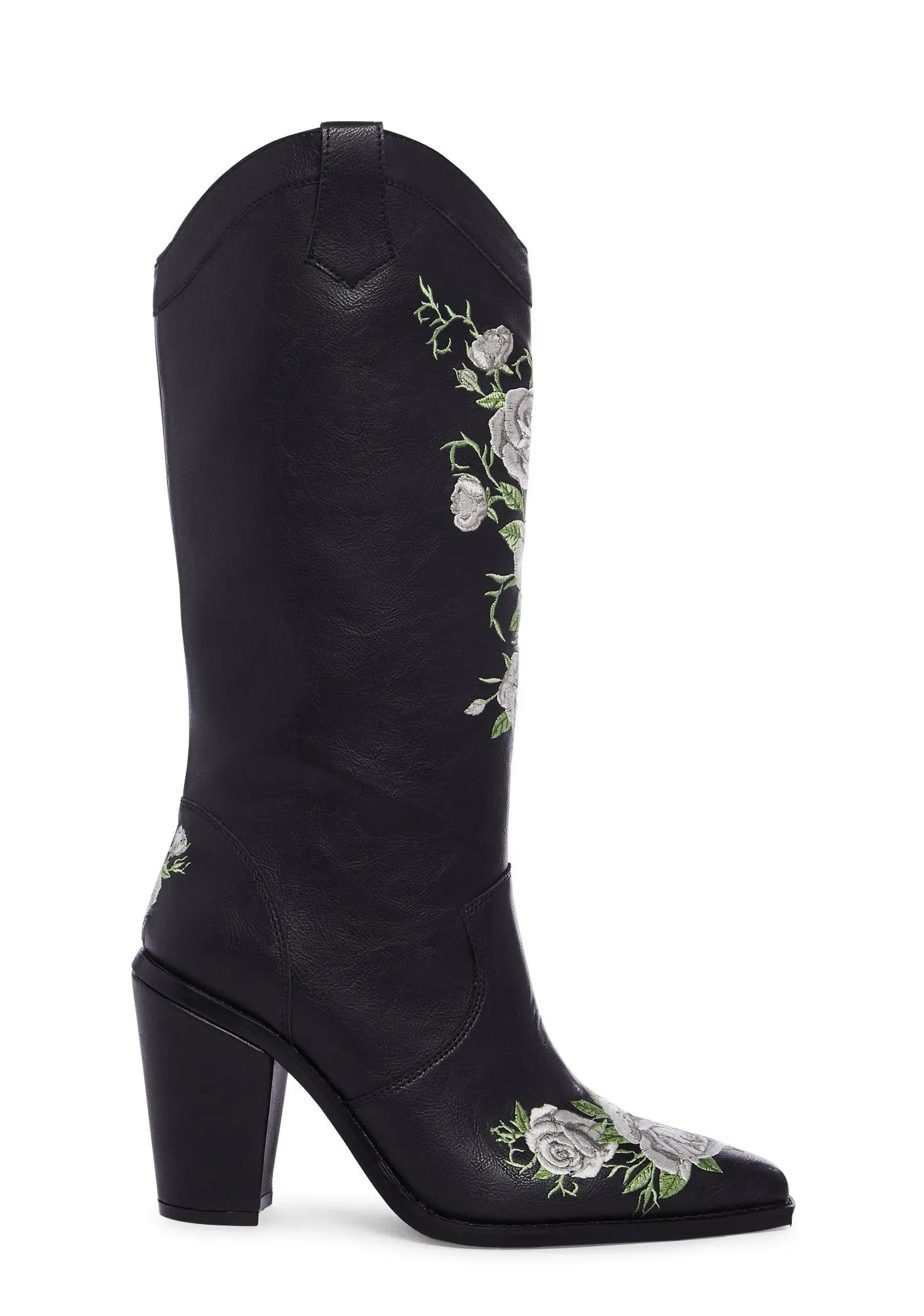 Mourning Rose Cowboy Boots-