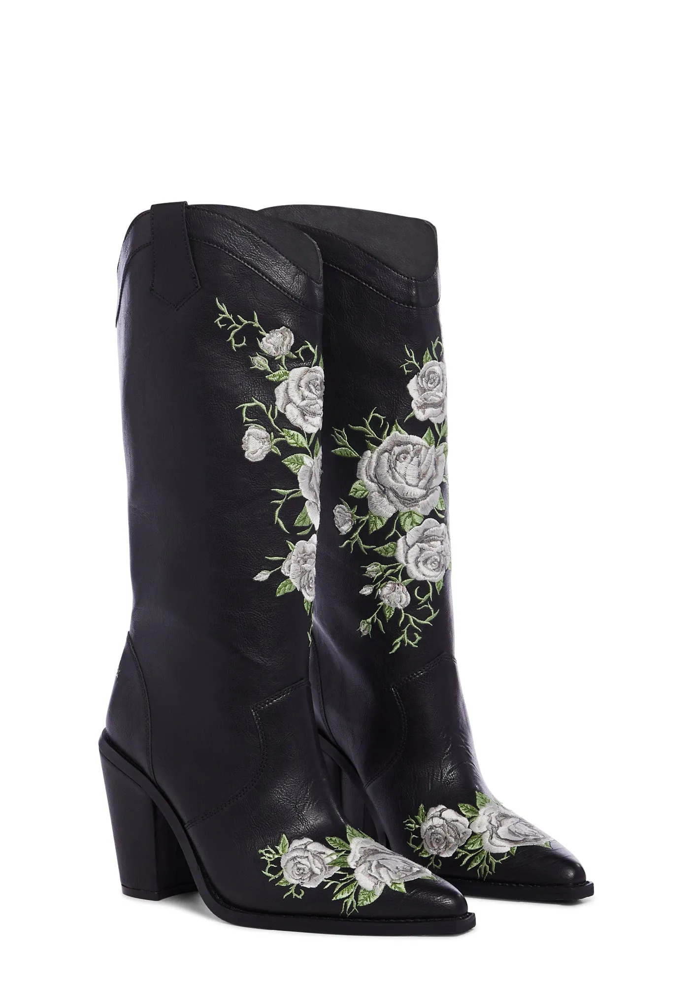 Mourning Rose Cowboy Boots-