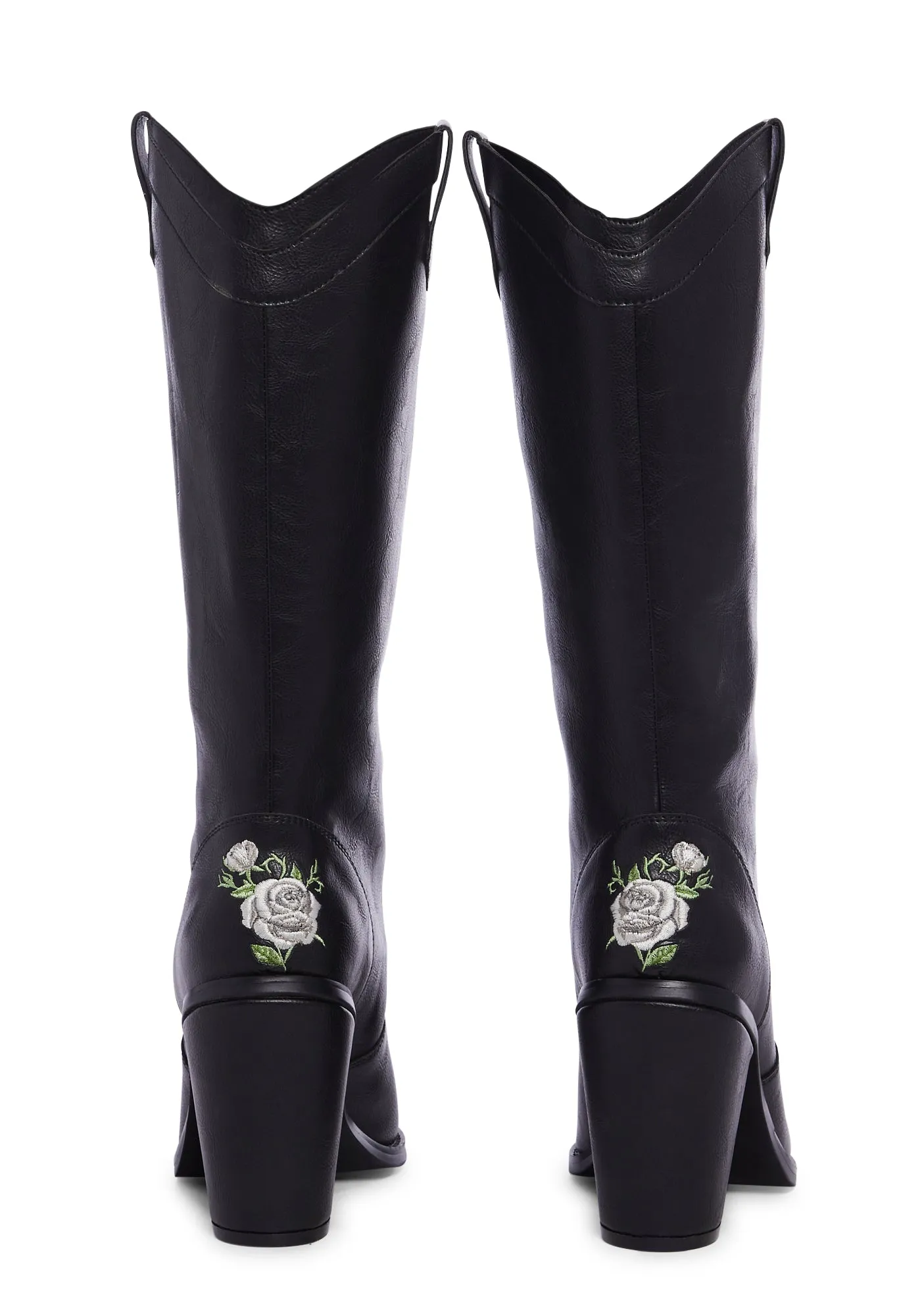 Mourning Rose Cowboy Boots-